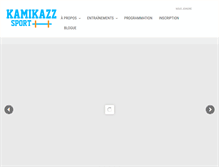 Tablet Screenshot of kamikazzsport.com